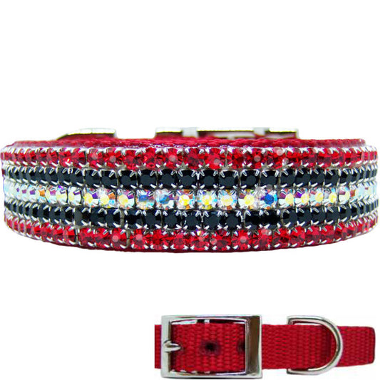 Fantasy Flash crystal dog collar for medium to large dogs
