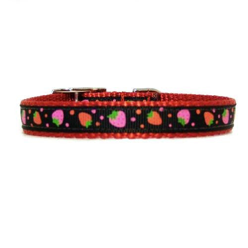 Chocolate Strawberries Pet Collar - For dogs and cats - dog-collar-fancy