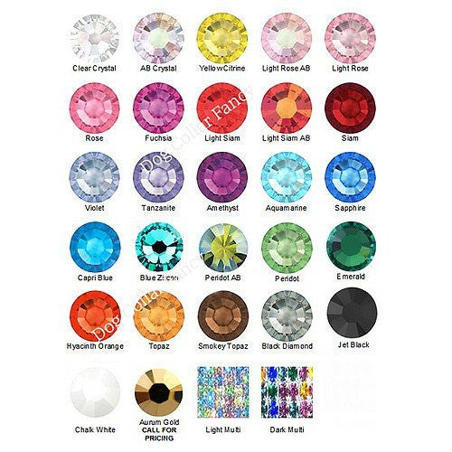 Small Dog Collar 1 Row Crystals - For small dogs and cats - dog-collar-fancy