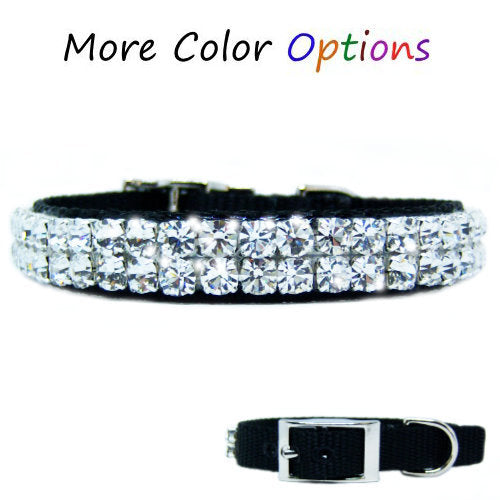 Double Bubble Bling Pet Collar - For small dogs and cats - dog-collar-fancy