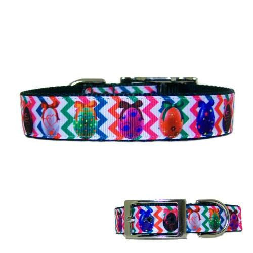 Bright Easter Eggs Pet Collar - For dogs and cats - dog-collar-fancy