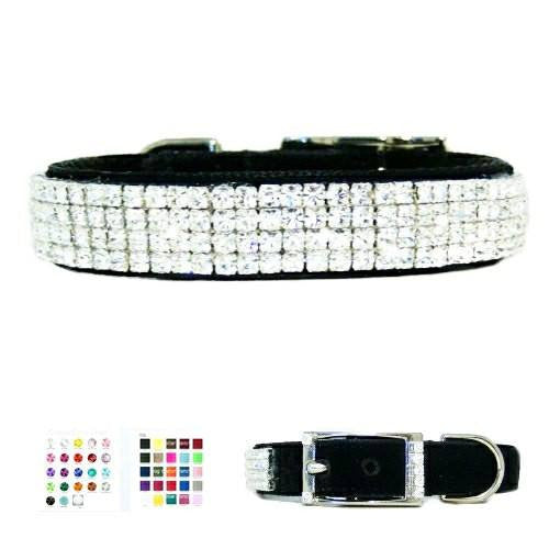 Star Diamonds Low Profile Crystal Collar - For dogs and cats - dog-collar-fancy