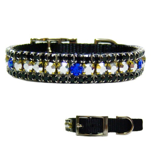 All Male Crystal Pet Collar - For dogs and cats - dog-collar-fancy