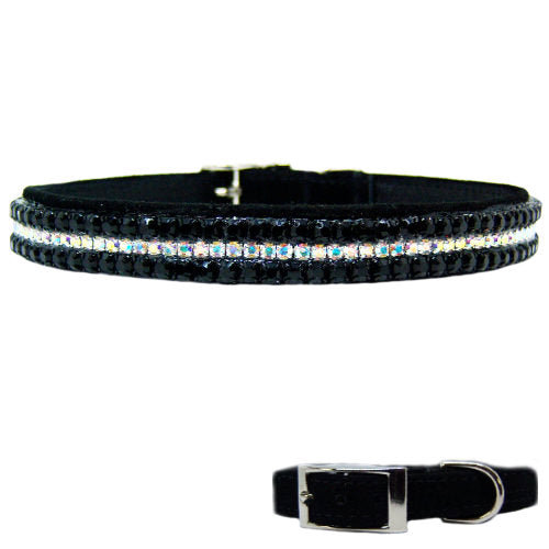 Midnight Mystery Crystal Pet Collar - For dogs and cats - dog-collar-fancy