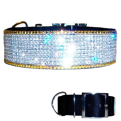 My Golden Bling Bling Big Dog Collar - For large dogs - dog-collar-fancy