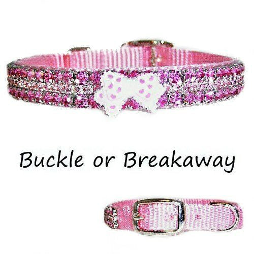 My Sweet Girl Crystal Jeweled Pet Collar - For small dogs and cats - dog-collar-fancy