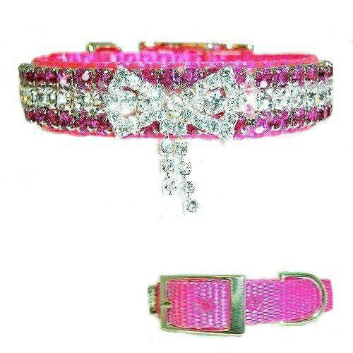 So Special Pink Jeweled Pet Collar - For dogs and cats - dog-collar-fancy